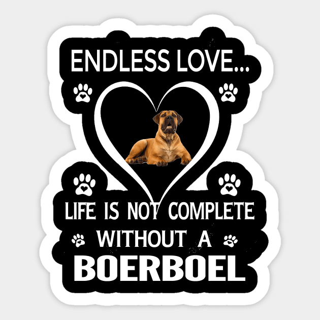 Boerboel Love Sticker by bienvaem